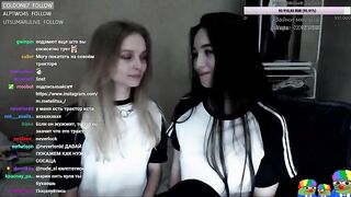 Russian Chicks Make Out During Twitch Stream - Friends Having Fun