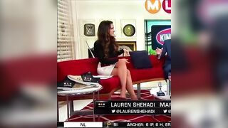 lauren Shehadi showing off her sexy legs