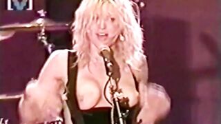 The Top: Courtney Love showing her breasts to thousands of fans during a concert