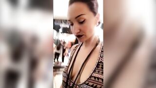 The Top: holdthemoan - Sexy babe flashing her vagina at the mall
