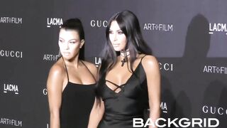 Kim Kardashian: With Kourtney Kardashian - LACMA Cartoons & Film Gala In Los Angeles