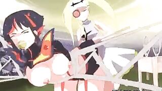 Kill La Kill Anime: Ryuko sucks at Tennis...