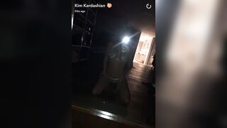 Kim Kardashian: Late night Snapchat