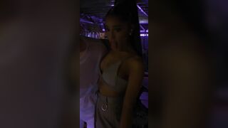 Squished boob and tongue out ♥️ She‘s the hottest tease! - Ariana Grande