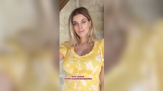 Yellow dress - Ashley James