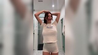 braless tiktok - Ashley Tervort