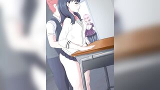 Rikka fucked in the classroom