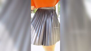 Up skirt in public - Babes
