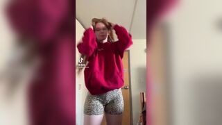 My favorite video of hers love her big ass in those shorts and the slap just makes her so hot