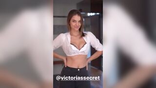 Dressing up backwards, since the reverse gif bot didn't work on the other post - Barbara Palvin