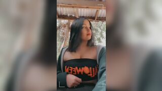 My neighbours were outside and almost caught me.. ♥️ - BBW