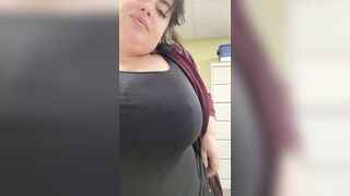 Always looking for new spots at work to flash you ♥️ - BBW