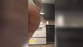 Jexkaa cooking for her husband when he returns from a hard day at work - BBW