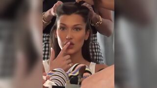 licking da finger - Bella Hadid