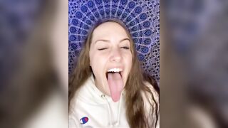 Nice long tongue - Her Tongues Out