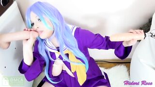 Hidori Rose: Shiro from No Game No Life double oral sex