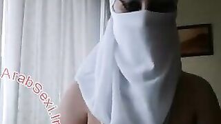 Hijabi: White Hijab Topless