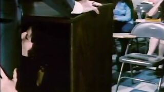 Hold the Groan: Vintage Beneath The Podium Oral sex.
