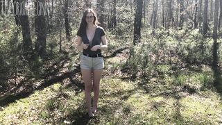 a fun flash in the forest