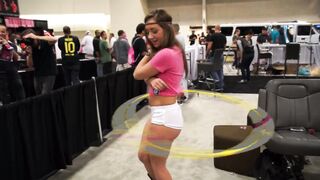 Sexy Honeys: Remy LaCroix hula hooping - Exxxotica 2013