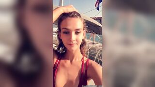 Rachel Cook on a yacht - Hot Women