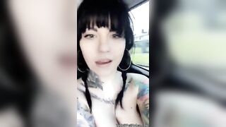Sexy Babes with Tattoos: Some topless driving