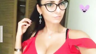You gotta love the red dress with a lot of cleavage - Helga Lovekaty