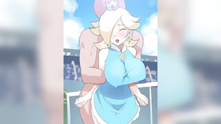 Rosalina's jiggling tits - Hentai