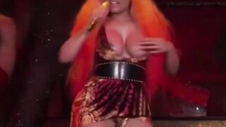 Nicki Minaj double nip slide