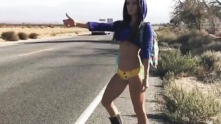 Nienna Jade Hitchhiking - Hot Girls