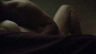 Legs spread wide, taking her lover deep. Tits bouncing to the rhythm of his thrusts. Later I'll come home and she'll get fucked all over again.