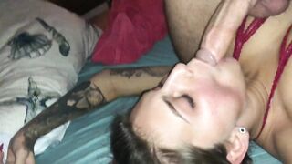 Sexy Wife: My Wife taking her Bull in her throat