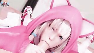 An unexpected kawaii oral sex