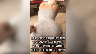 and all your friends love to visit - Hot Wife Caption