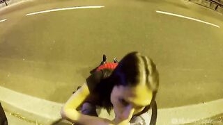 sister blows me on the street at night.