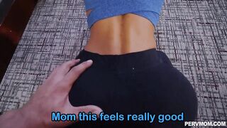 Mom wants me to help her stretch