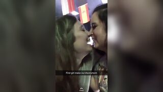 Incest: Sisters Giving a kiss For the 1st Time and Don't Desire Mommy To Know