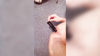 Inserting things into orifices: Training my ass with a lint roller handle