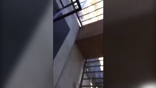 Almost Getting Caught on the Balcony - I Want To Suck Cock