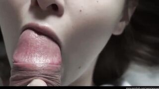 Teasing her virgin mouth - I Want To Suck Cock