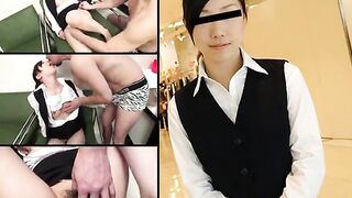 Japanese Girls: Shaving Department Store Employee for Paipan Sex