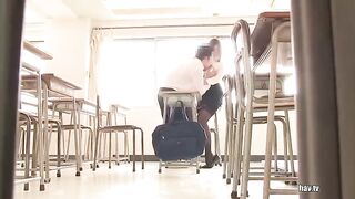 Japanese Girls: Watching the sexy teacher fuck her student