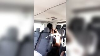Changing in the car