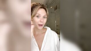 I want nothing more right now than to cover Elizabeth Olsen's face in so much cum ?? - Celebs