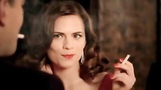 You notice your boss Hayley Atwell getting friendlier with you at the bar after work - Celebs