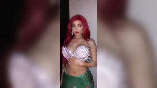 Celebrities: Kylie Jenner looking sexy as Ariel