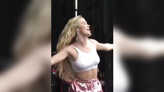 Imagine Zara Larsson's tight tits bouncing like this as you thrust in and out of her - Celebs