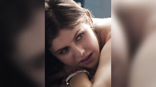 alexandra Daddario's love muffins are so large that u can watch 'em from behind!