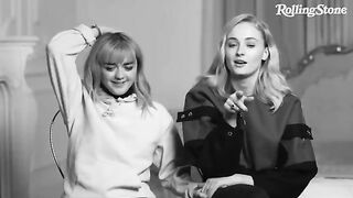 Celebrities: Maisie Williams and Sophie Turner can't keep their hands off every other