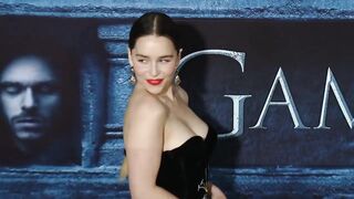 Celebrities: I bust to Emilia Clarke's breasts quite often